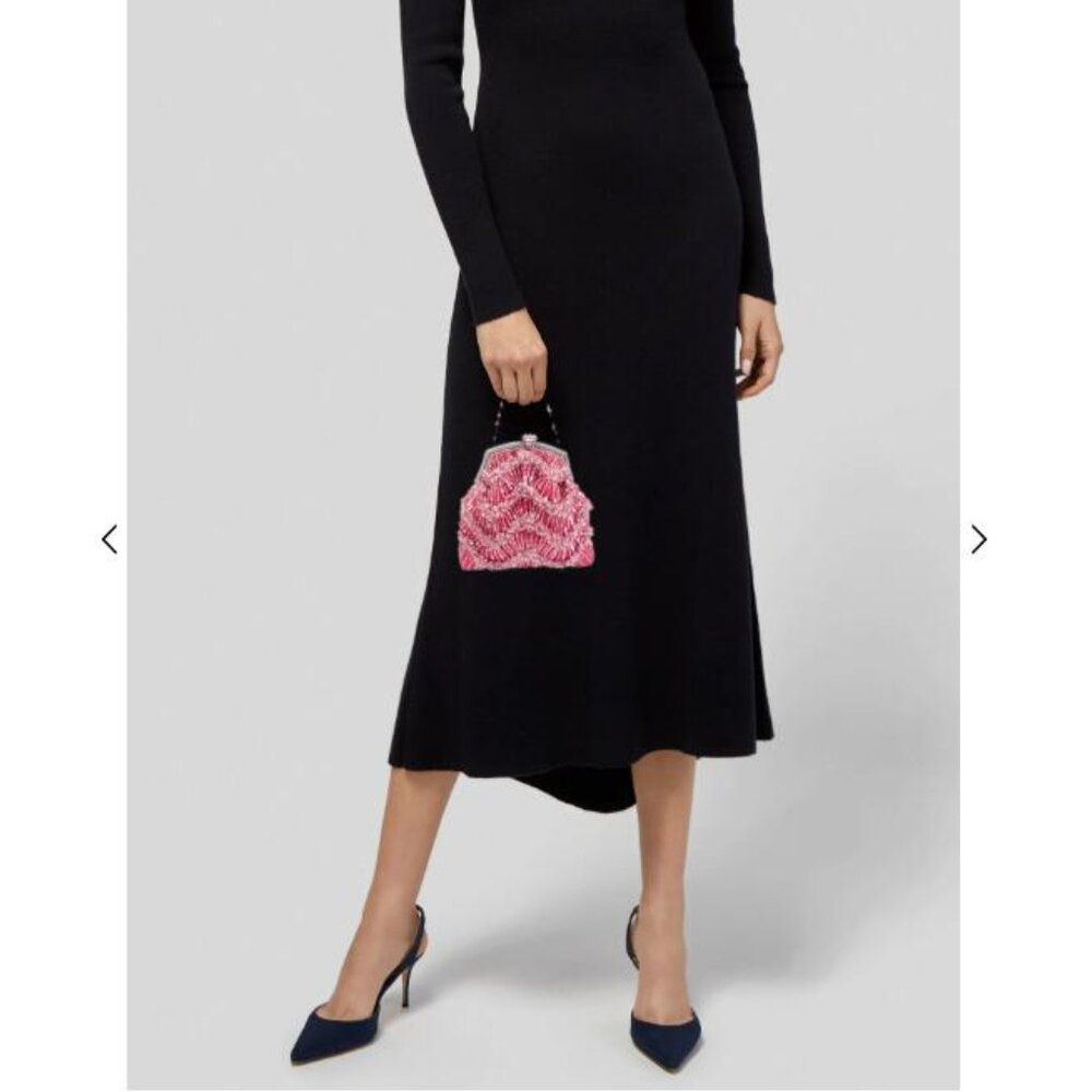 Larisa Barrera Silk Beaded Evening Bag